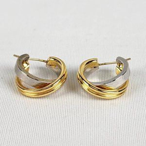 Gold &Silver Hoop Earrings